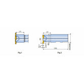 TSM-W-TS16 (Endmill type) Shallow groove milling tools with precision ground 3-edged inserts for internal and external applications - Big-tools Industrial Supply Tools for Metal Cutting